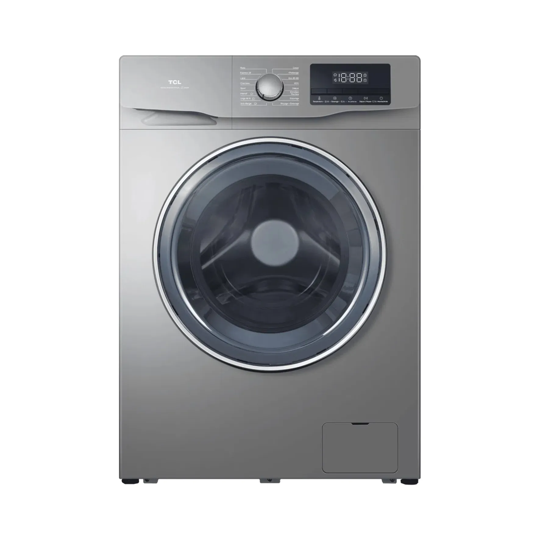 TCL 11KG Front Load Washing Machine – Silver